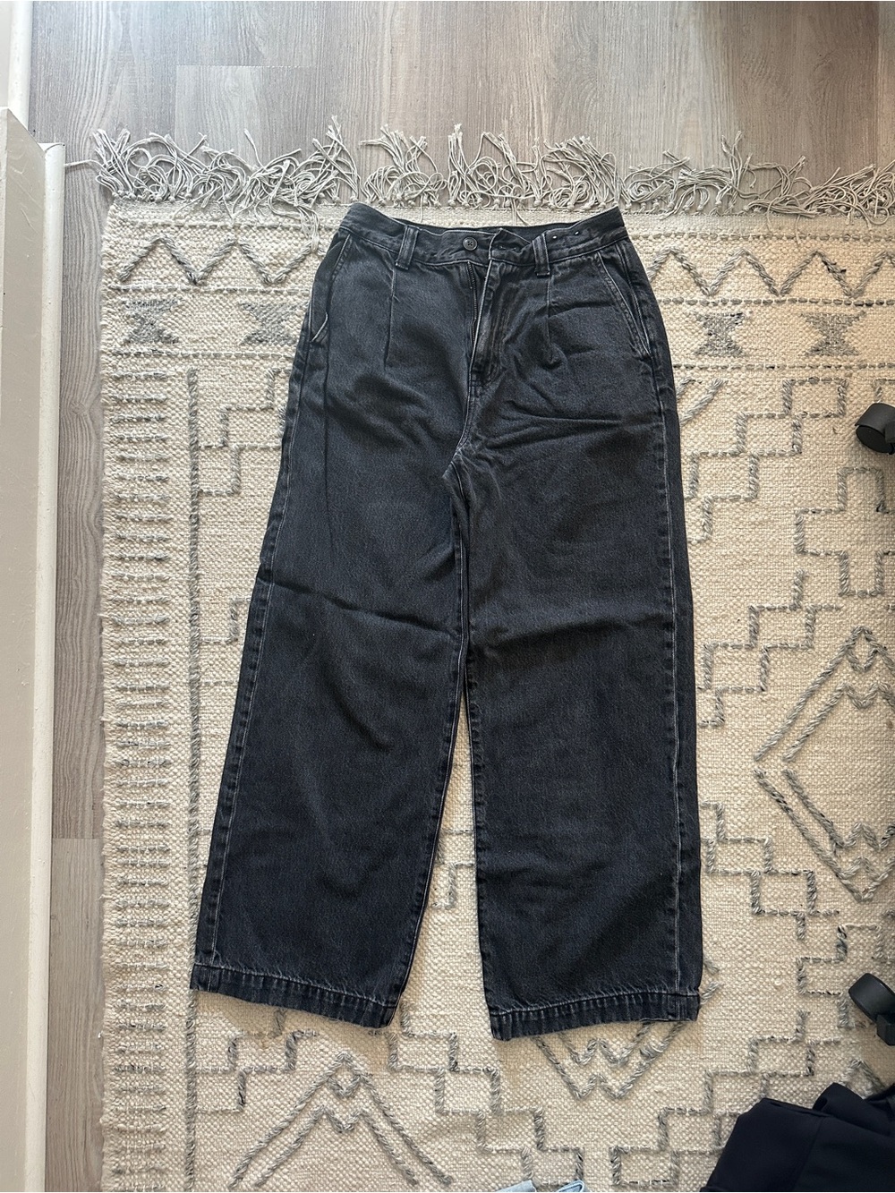 Madewell Black Wide-Leg Jeans